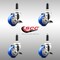 Service Caster 3 Inch 316SS Blue Poly Swivel 7/8 Inch Expanding Stem Caster Set Brake SCC SCC-SS316EX20S314-PPUB-BLUE-TLB-78-4 - alternate 3